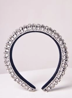 Isabelle Diamante Headband - Silver -Fashion Dress Shop isabelle1