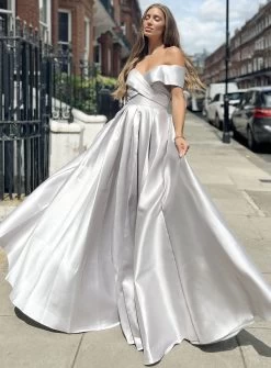 Lucia Dress JX6027 By Jadore Evening -Fashion Dress Shop jadore jx6027 silver