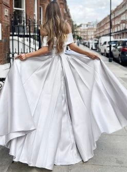 Lucia Dress JX6027 By Jadore Evening -Fashion Dress Shop jadore jx6027 silver gown