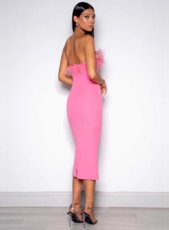 Candy Pink Jain Dress -Fashion Dress Shop jain dress candy pink elle zeitoune 2