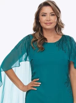 Dana Cape Dress -Fashion Dress Shop jh0338 jesse harper holly