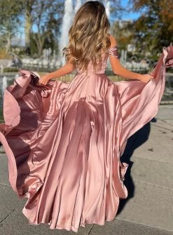 Zara Dress JP118 By Jadore Evening -Fashion Dress Shop jp118 jadore evening dusty pink 2