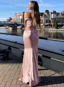 Tia Dress JP119 By Jadore Evening -Fashion Dress Shop jp119 jadore evening dusty pink 2