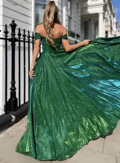 Karina Off Shoulder Dress JP127 By Jadore Evening 26 Karina Off Shoulder Dress JP127 By Jadore Evening -Fashion Dress Shop jp127 emerald jadore