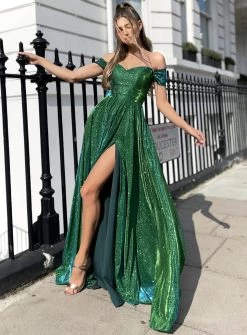 Karina Off Shoulder Dress JP127 By Jadore Evening 25 Karina Off Shoulder Dress JP127 By Jadore Evening -Fashion Dress Shop jp127 jadore emerald