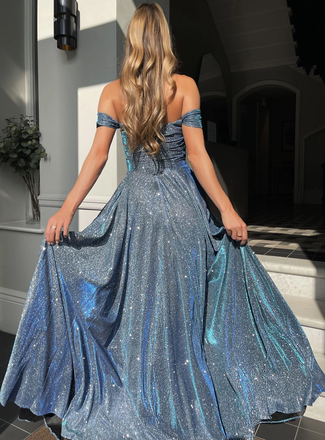 Karina Off Shoulder Dress JP127 By Jadore Evening 8 Karina Off Shoulder Dress JP127 By Jadore Evening - Image 6