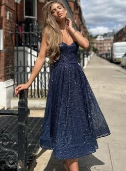 Nora Dress - Navy - Size 6