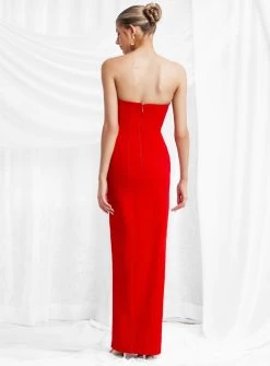Leyla Dress - Red - Size 6 -Fashion Dress Shop leyla red dress Lexi clothing