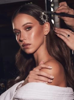 Liana Diamante Hair Clip - Silver -Fashion Dress Shop liana2