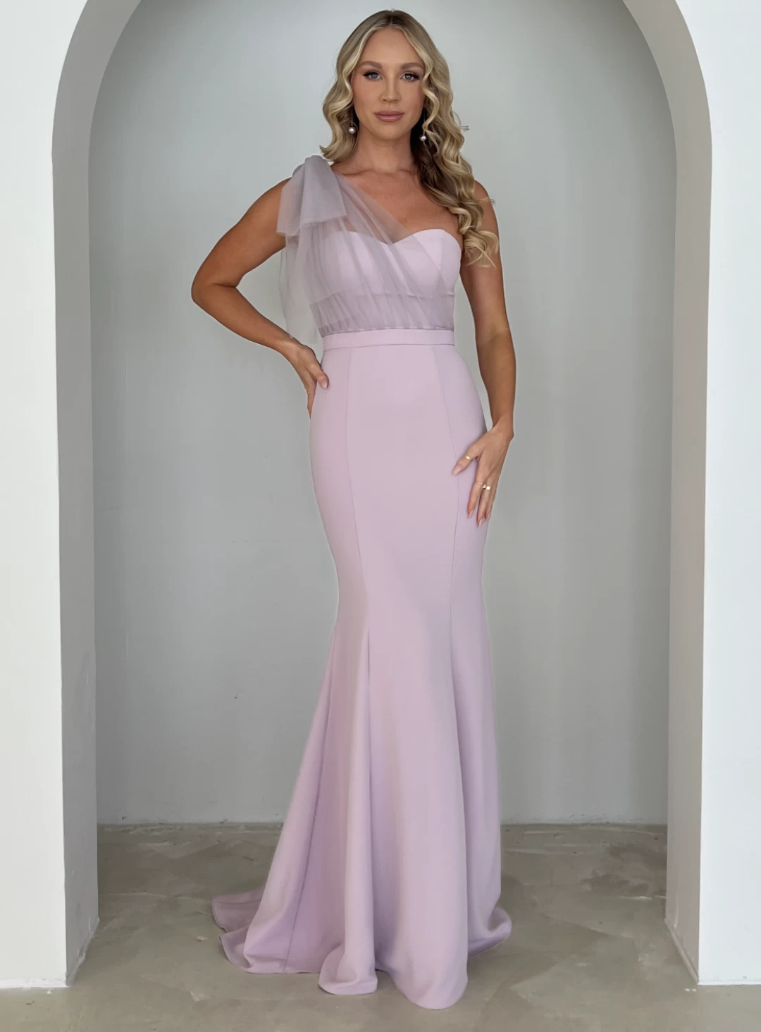 Marissa One Shoulder Tulle Dress - Made To Order 3 Marissa One Shoulder Tulle Dress - Made To Order