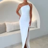 Marli One Shoulder Pencil Dress -Fashion Dress Shop marli one shoulder pencil dress sofia cali