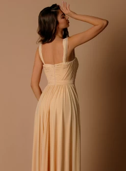 Ashton Dress NBM1042 - Made To Order -Fashion Dress Shop nbm1042 Nicoletta sand 3 a928a40e 4418 4ec3 abbd d3161abfd779