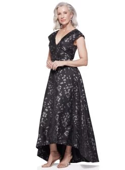 Pia V-Neck Brocade Dress -Fashion Dress Shop pia dress 2
