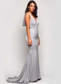 Galina Cowl Back Gown - Grape - Size 8 -Fashion Dress Shop pics4 0001 layer 679