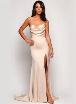 Luyanna Cowl Front Gown - Made To Order -Fashion Dress Shop pics4 0007 layer 671 4173ed14 0ac2 493b 88a9 e36a067230c0