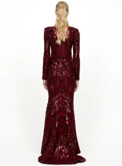 Radiance Long Sleeve Gown -Fashion Dress Shop radiance long sleeve gown bariano b55d33lt