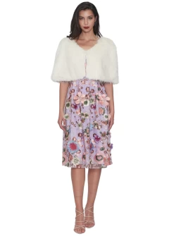 Ayla Faux Fur Cape -Fashion Dress Shop samantha rose faur fur cape 9