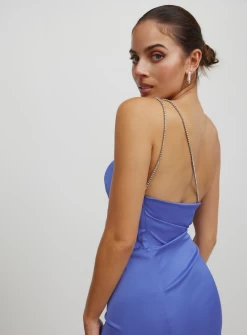 Samira Dress With Diamante Strap -Fashion Dress Shop samira dress diamante strap lexi clothing 6