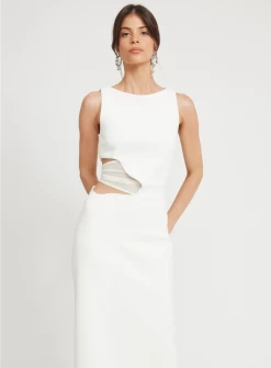 Valentina Dress -Fashion Dress Shop valentina dress ivory tojha T0410 6