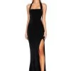 Black Vera Velvet Gown 1 Black Vera Velvet Gown -Fashion Dress Shop vera black1