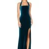 Teal Vera Velvet Gown -Fashion Dress Shop vera teal1