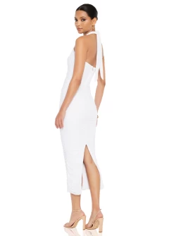 White Monroe Midi -Fashion Dress Shop white monroe midi nookw 3