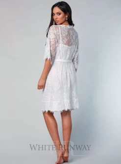 Lyon Short Lace Robe 22 Lyon Short Lace Robe -Fashion Dress Shop wr8028 11
