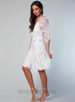 Lyon Short Lace Robe 25 Lyon Short Lace Robe -Fashion Dress Shop wr8028 2