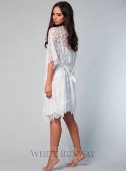 Lyon Short Lace Robe 21 Lyon Short Lace Robe -Fashion Dress Shop wr8028 5