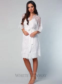 Lyon Short Lace Robe 24 Lyon Short Lace Robe -Fashion Dress Shop wr8028 9
