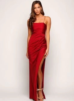 Alhambra Split Maxi - Silver - Size 14 -Fashion Dress Shop wrjx3028 5