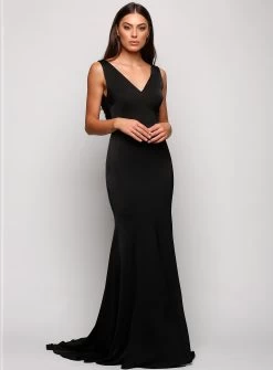 Galina Cowl Back Gown - Grape - Size 8 -Fashion Dress Shop wrsc1040 1