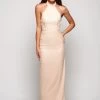 Simone Halter Neck Gown - Powder - Size 12 2 Simone Halter Neck Gown - Powder - Size 12 -Fashion Dress Shop wrsc1045 4