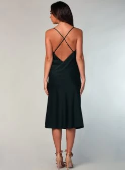 Elsa Satin Cowl Neck Midi -Fashion Dress Shop wrsc1049 34