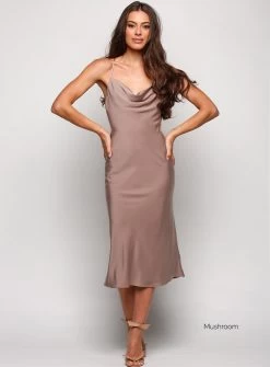Elsa Satin Cowl Neck Midi -Fashion Dress Shop wrsc1049 52