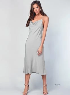 Elsa Satin Cowl Neck Midi -Fashion Dress Shop wrsc1049 7