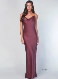 Sasha Satin Cowl Neck Maxi -Fashion Dress Shop wrsc1050 13