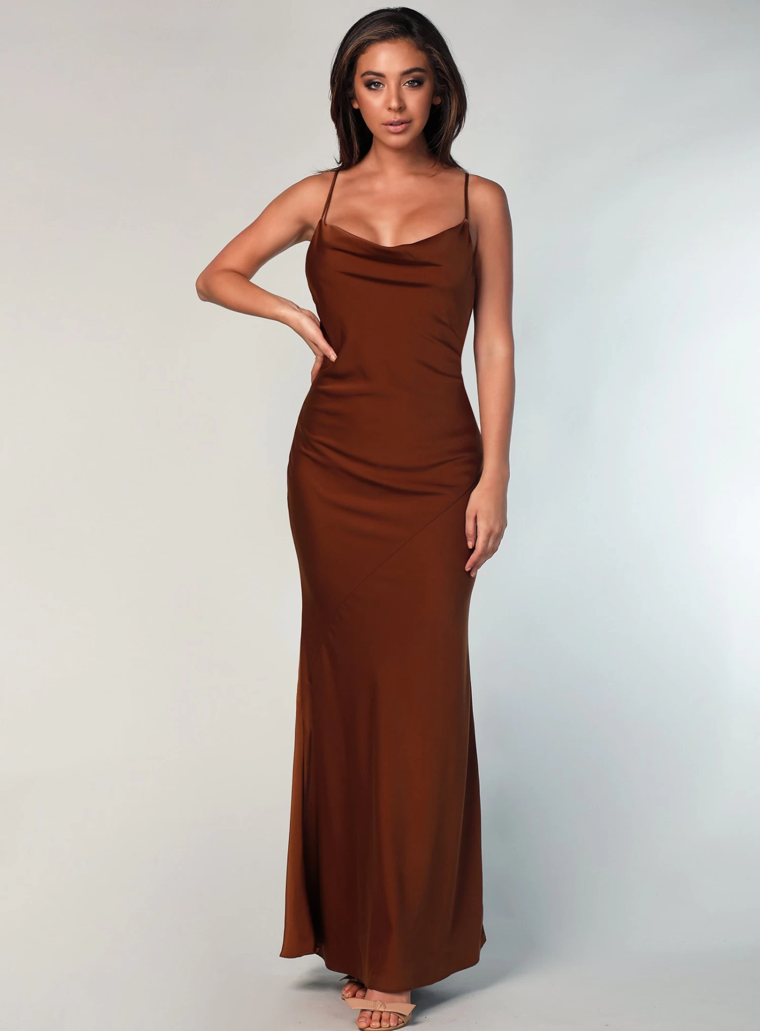 Sasha Satin Cowl Neck Maxi - Made To Order 18 Sasha Satin Cowl Neck Maxi - Made To Order - Image 16