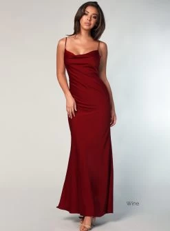 Sasha Satin Cowl Neck Maxi -Fashion Dress Shop wrsc1050 72
