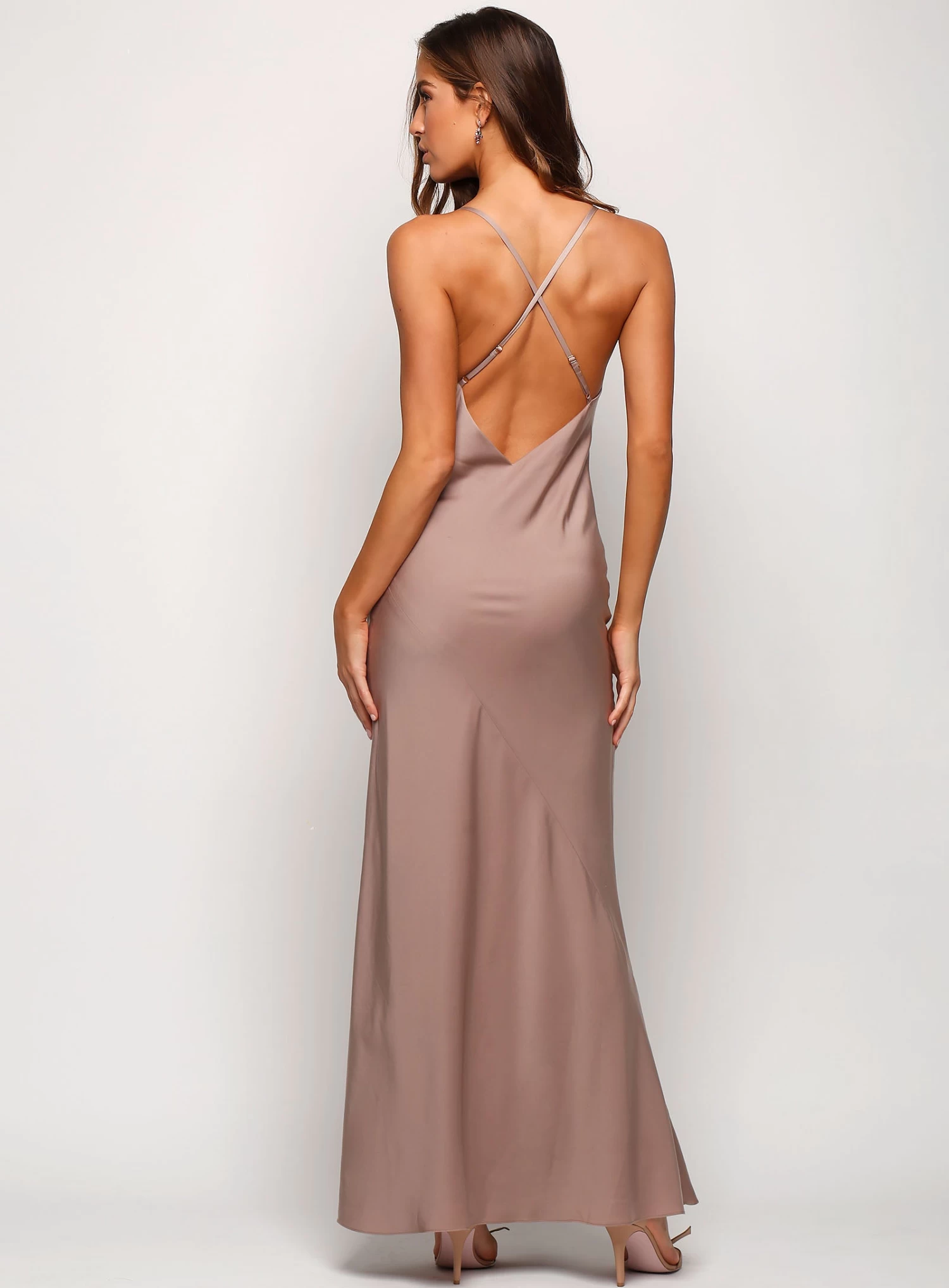 Elsa Satin Cross Back Maxi 13 Elsa Satin Cross Back Maxi - Image 11