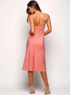 Sasha Satin Cowl Midi - Poppy Red - Size 8 18 Sasha Satin Cowl Midi - Poppy Red - Size 8 -Fashion Dress Shop wrsc1082 4