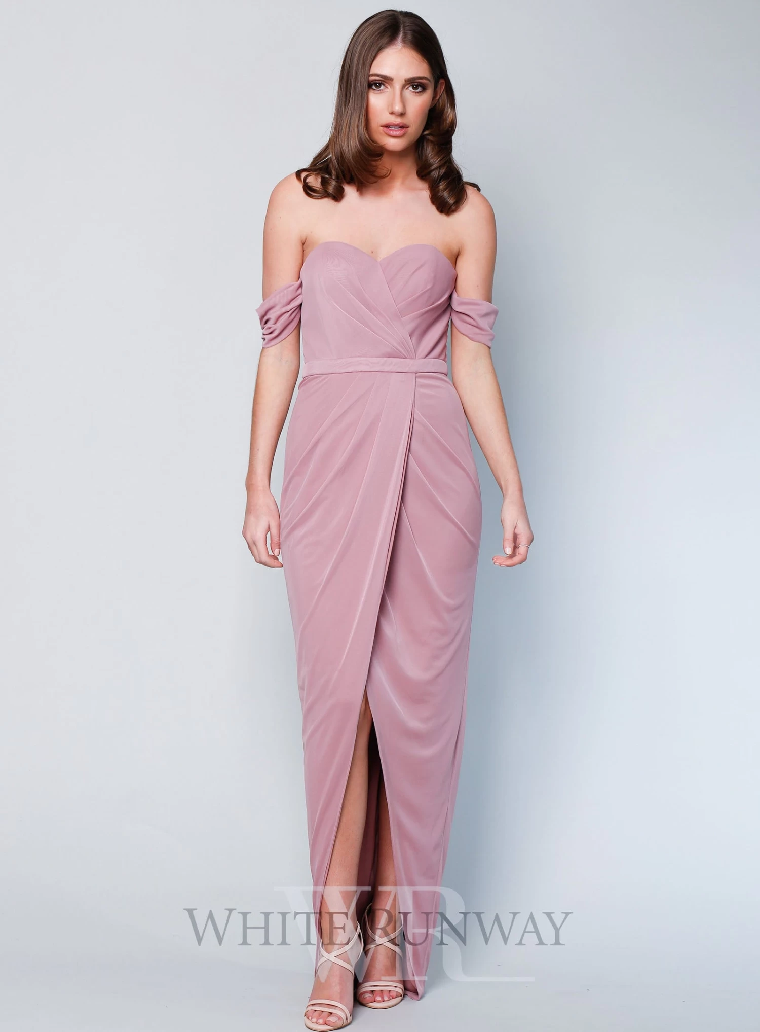 Faulty - Gigi Ruched Dress - Dove - Size 18 6 Faulty - Gigi Ruched Dress - Dove - Size 18 - Image 4