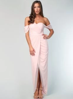 Faulty - Gigi Ruched Dress - Dove - Size 24 37 Faulty - Gigi Ruched Dress - Dove - Size 24 -Fashion Dress Shop wrsr00051 41