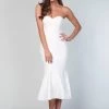 Stacey Fluted Dress - Ivory - Size 6 2 Stacey Fluted Dress - Ivory - Size 6 -Fashion Dress Shop wrsr106 8