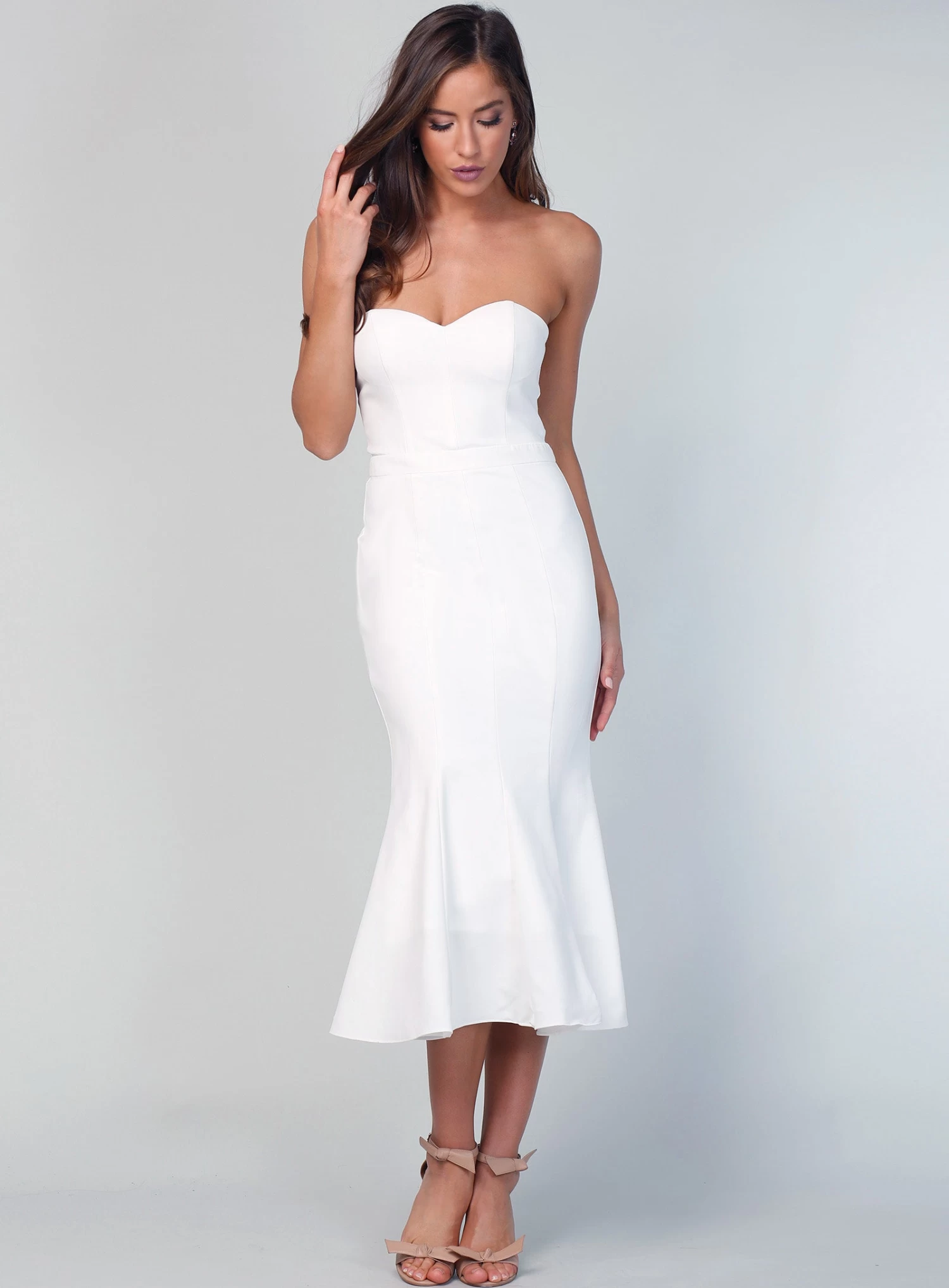 Stacey Fluted Dress - Ivory - Size 6 6 Stacey Fluted Dress - Ivory - Size 6 - Image 4