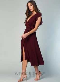 Flutter Sleeve Midi Skirt -Fashion Dress Shop wrsr126 a 10