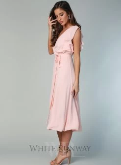 Flutter Sleeve Midi Skirt -Fashion Dress Shop wrsr126 a 15