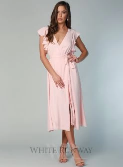 Flutter Sleeve Midi Skirt -Fashion Dress Shop wrsr126 a 20