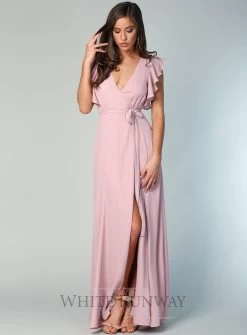 Flutter Sleeve Flare Maxi -Fashion Dress Shop wrsr126 c 1