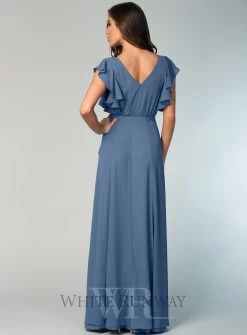 Flutter Sleeve Flare Maxi -Fashion Dress Shop wrsr126 c 10